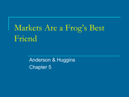 Markets Are a Frog*s Best Friend