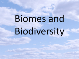 Biomes and Biodiversity Power Point