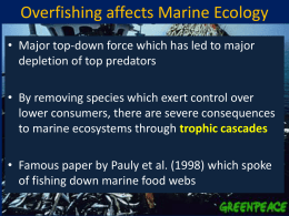 Marshak Marine Ecol Overfishing and Climate Change Lecturex