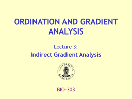 Indirect gradient analysis
