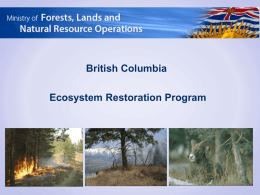 FFT presentation ERx - Ministry of Forests, Lands and Natural