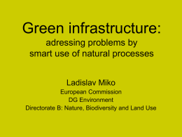 Green infrastructure: adressing problems by smart use of natural