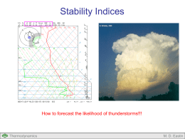 Lecture #12: Stability Indices