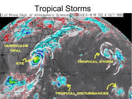 13.3 Tropical Storms