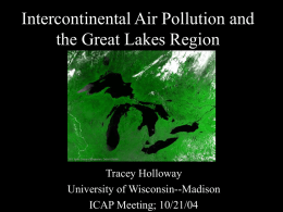 Intercontinental Air Pollution and the Great Lakes Region