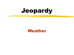 Weather in Season Jeopardy