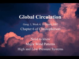 Global Circulation - University of Tasmania