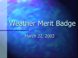 Weather Merit Badge - Information Technology Services