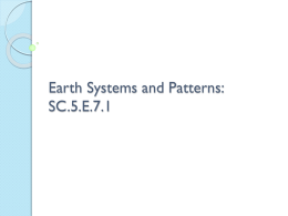 Earth Systems and Patterns (SC.5.E.7.1)