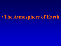 Chapter 24 - "The Atmosphere of Earth"