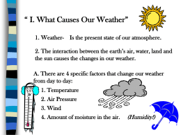 Weather Factors Notes