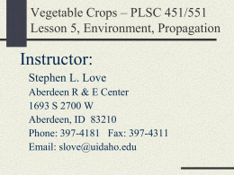 Veg Crops-Lesson 05 Env, Prop