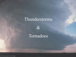 What are the stages of development in a Thunderstorm?