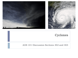 Cyclone - Atmospheric and Oceanic Sciences
