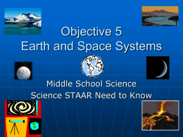TAKS objective 5 Earth and Space Systems