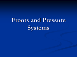 Fronts and Pressure Systems