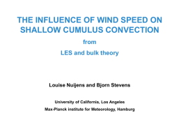 The influence of wind speed on shallow cumulus convection from