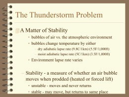 The Thunderstorm Problem