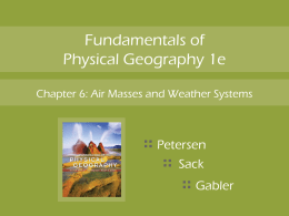 Air Masses and Weather Systems - GEO