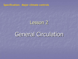 Lesson 2 Global Circulation