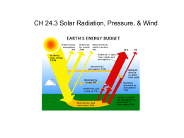 CH 24.3 Solar Radiation, Pressure, & Wind