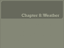 Chapter 8: Weather