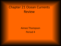 Chapter 21 Ocean Currents Review