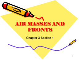 air masses and fronts - Kenston Local Schools