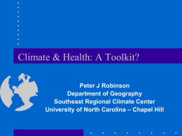 weather and climate - Southeast Regional Climate Center