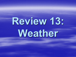 Review 13: Weather
