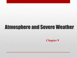Atmosphere and Severe Weather