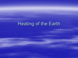 Heating of the Earth