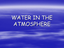 water in the atmosphere - Fort Thomas Independent Schools