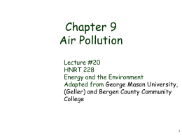 air pollution - George Mason University
