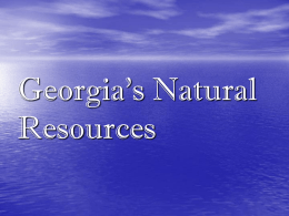 Georgia`s Natural Resources