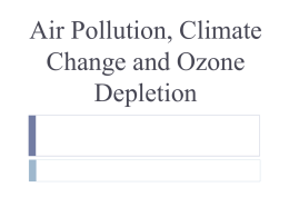 air pollution, climate change and ozone depletion - hmberry