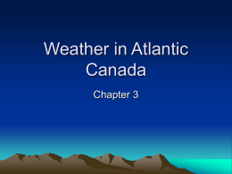 Weather in Atlantic Canada