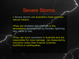 Severe Storms - yr10geography