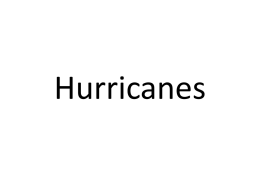 Hurricanes - Geog