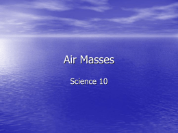 Air Masses - HRSBSTAFF Home Page