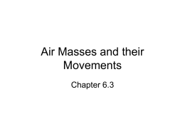 Air Masses and their Movements