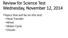 Review for Science Test Wednesday, November 12, 2014