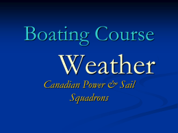Boating Course Weather