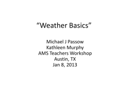 Introduction to Weather Basics