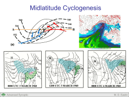 Lecture #12: Mid-latitude Cyclogenesis