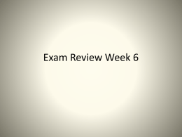 Exam Review 6x