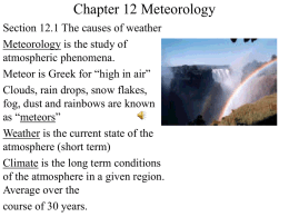 Chapter 12 Meteorology