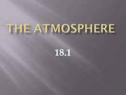 Chapter 18 The Atmosphere - Manasquan Public Schools