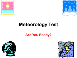 Meteorology Test
