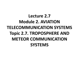 Lecture 6-7 Module 1. THEORETICAL FUNDAMENTALS OF